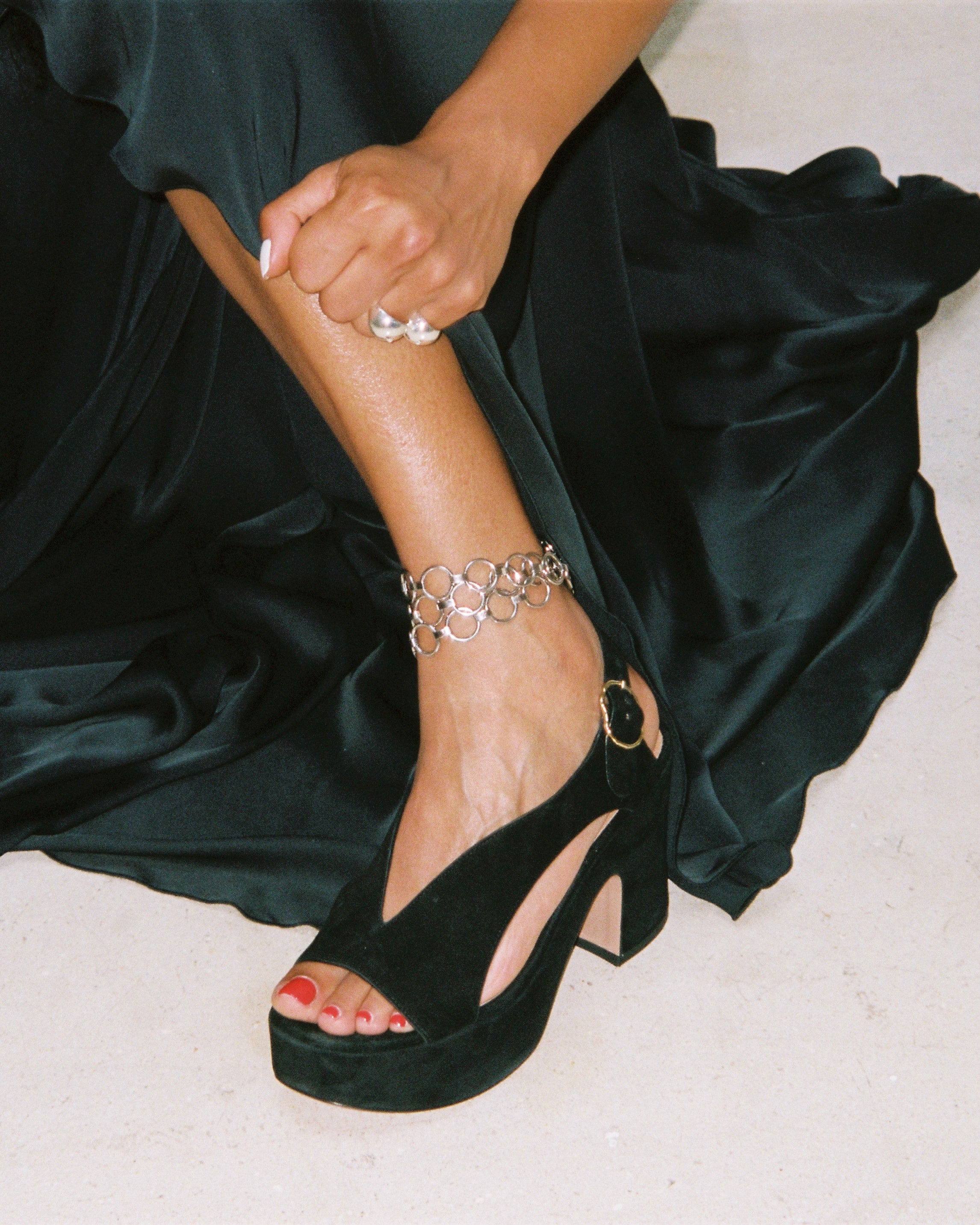 TAXI - Sandals - Camoscio Black