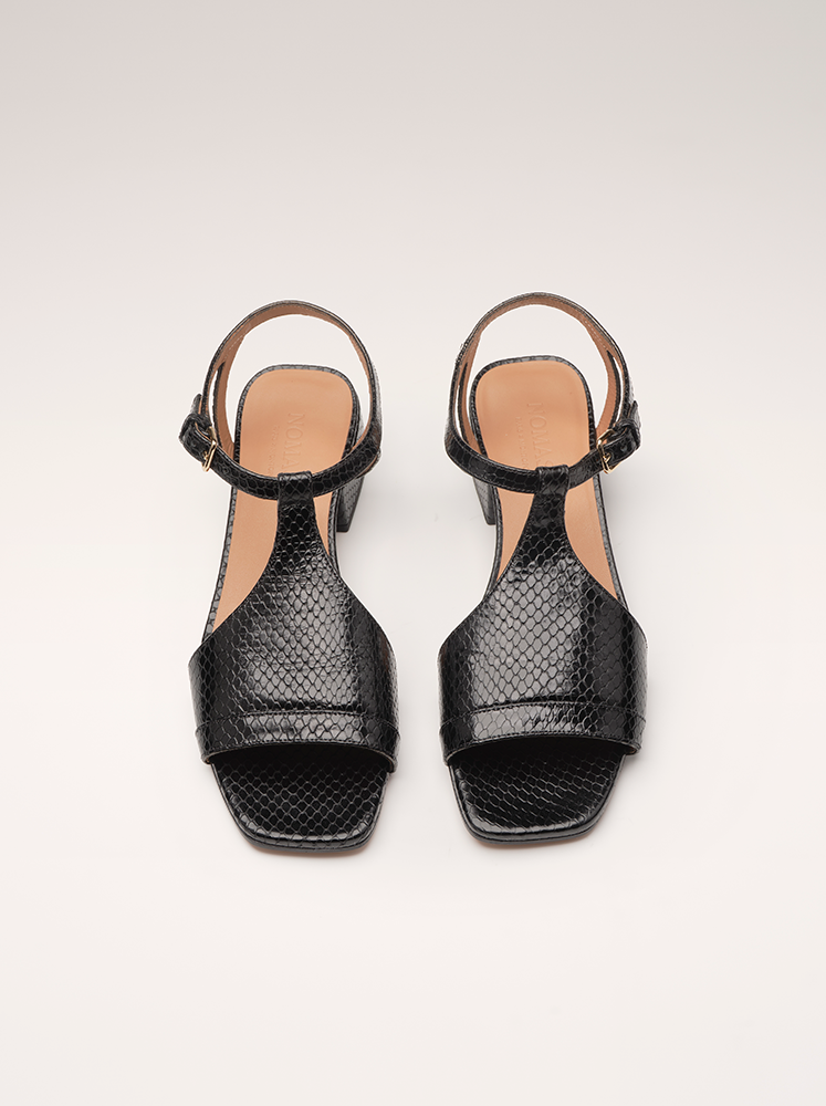 FELICITA - Sandals - Embossed Black