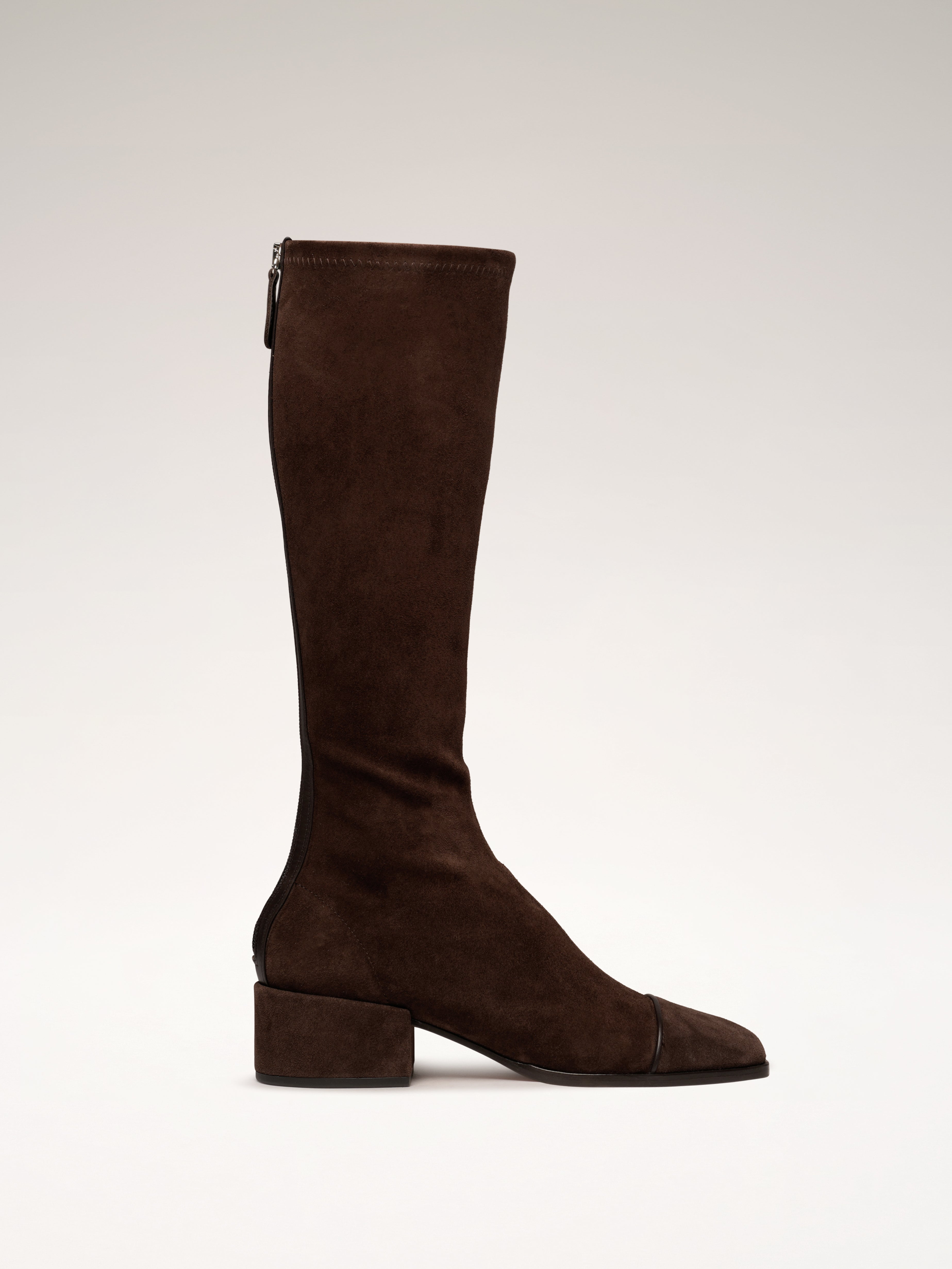 ONEMORETIME - Bottes - Suède Brun