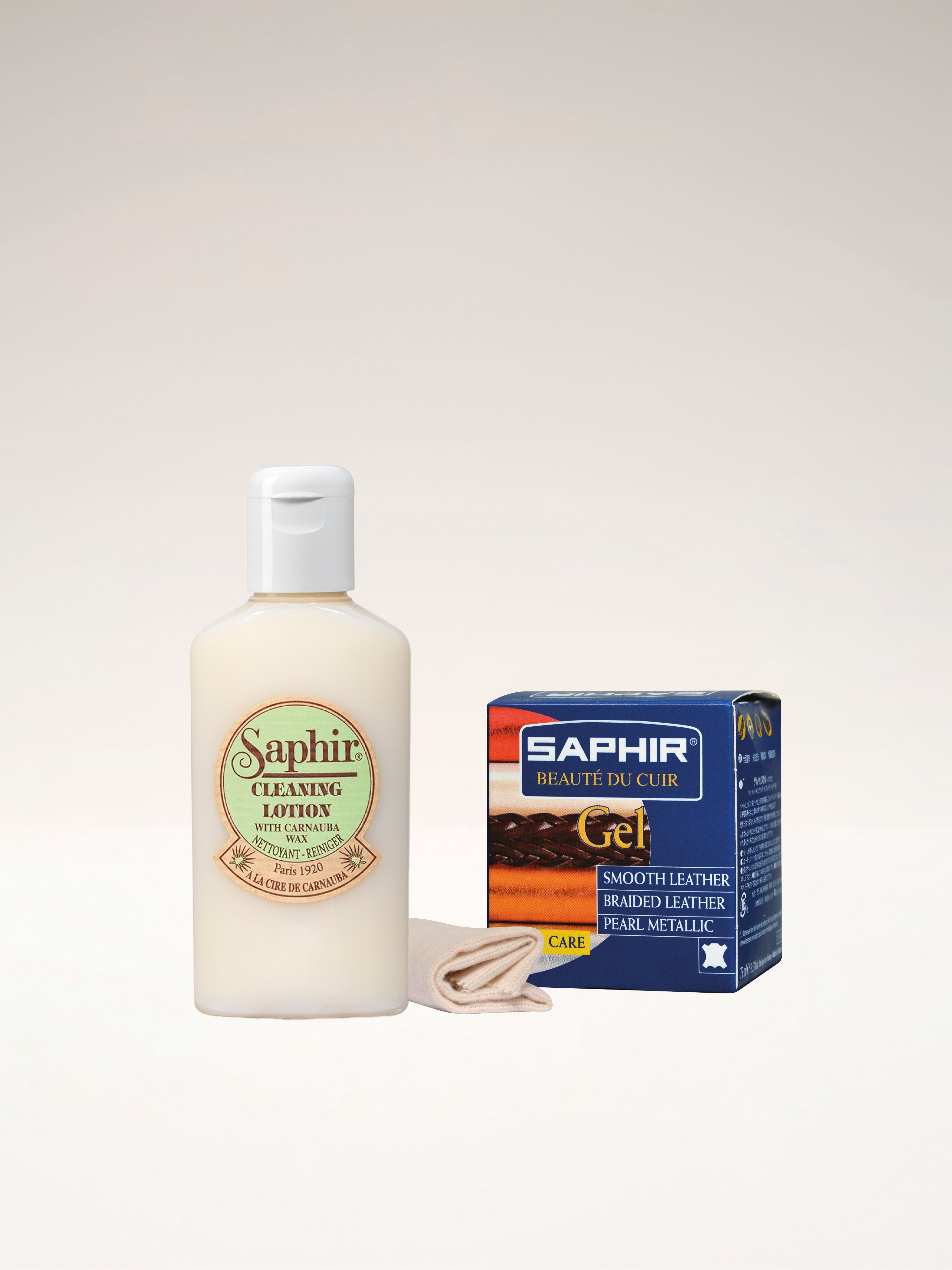 KIT ENTRETIEN SAPHIR - Metallic leather