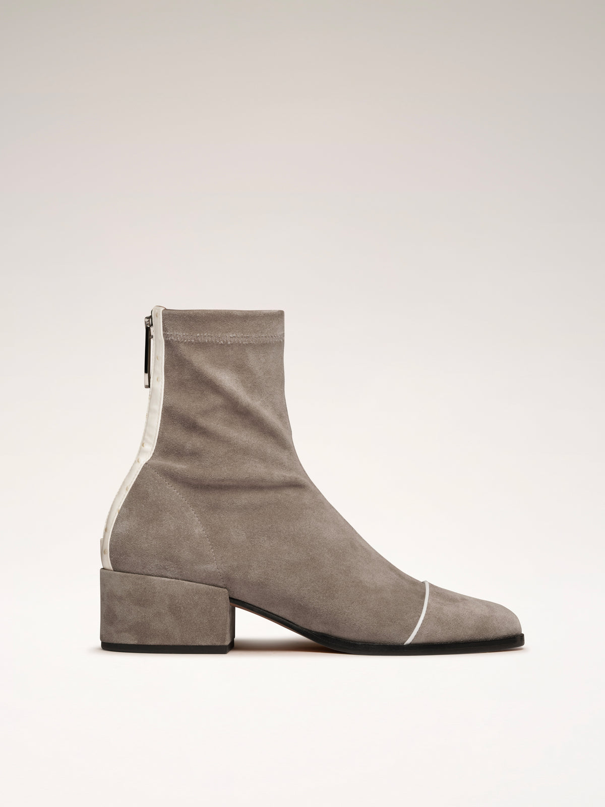 STRADA - Bottines - Suède Greige