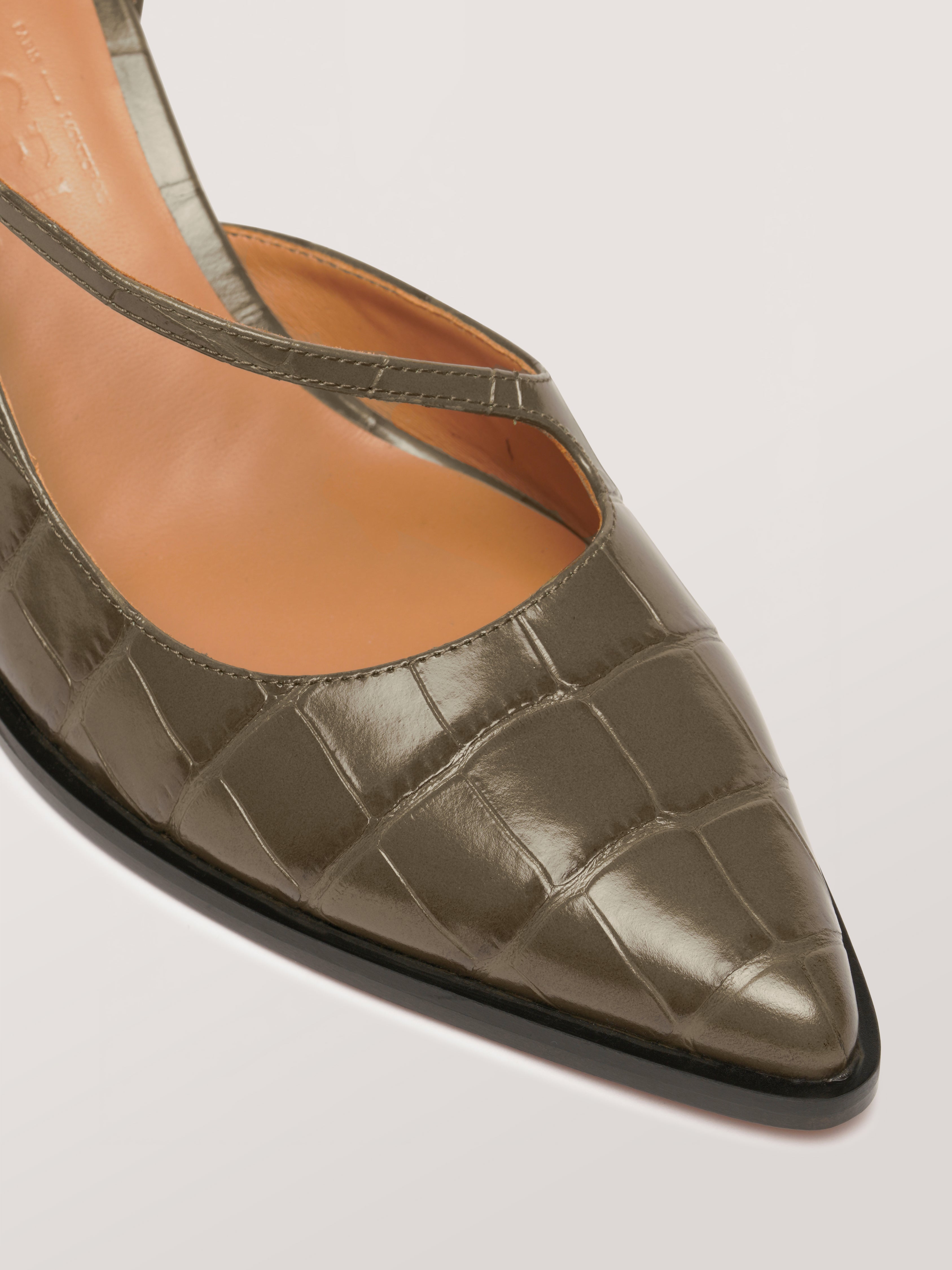 THEOFFICE - Escarpins - Embossées Kaki