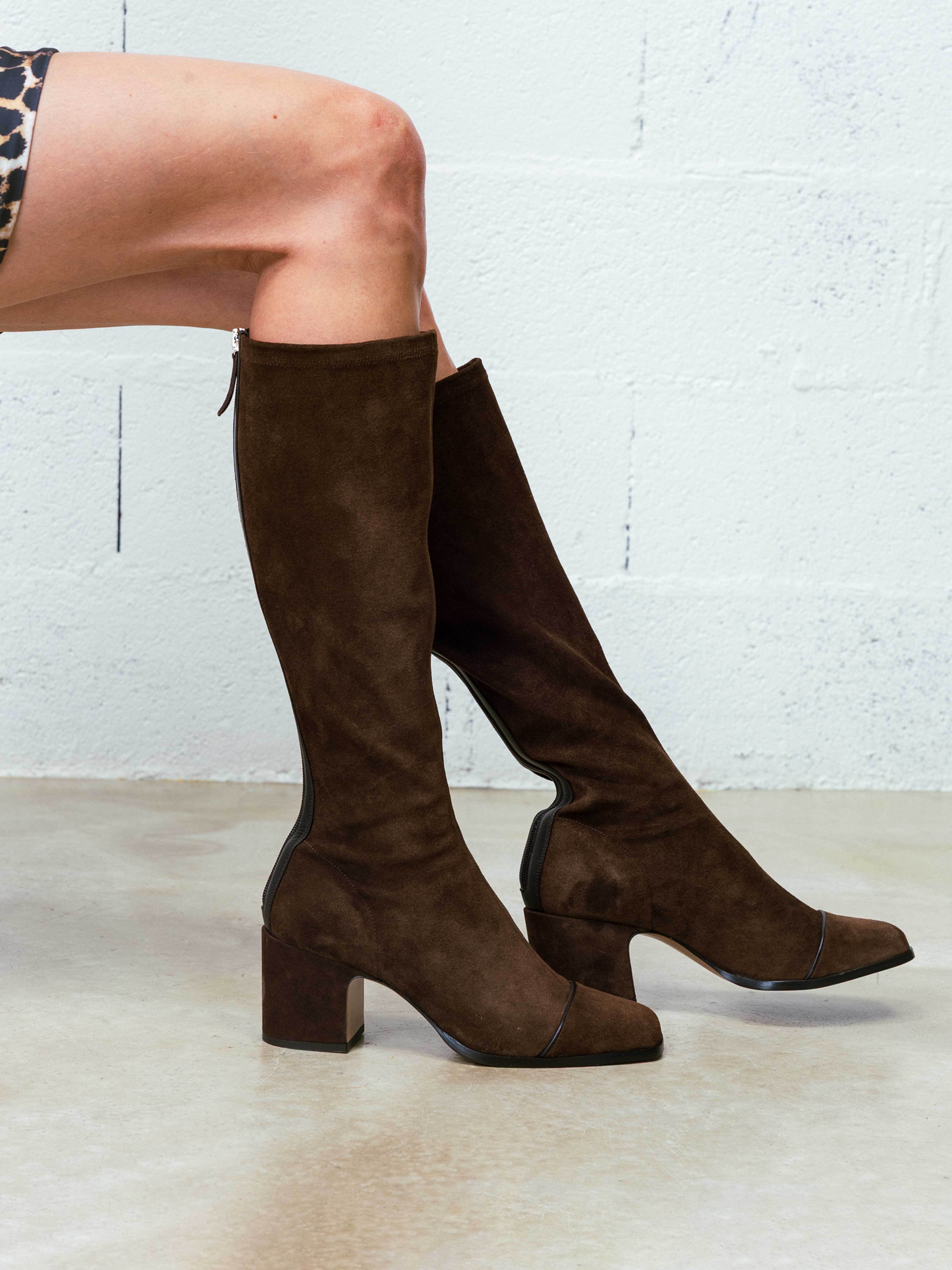 TWIST - Bottes - Suède Brun